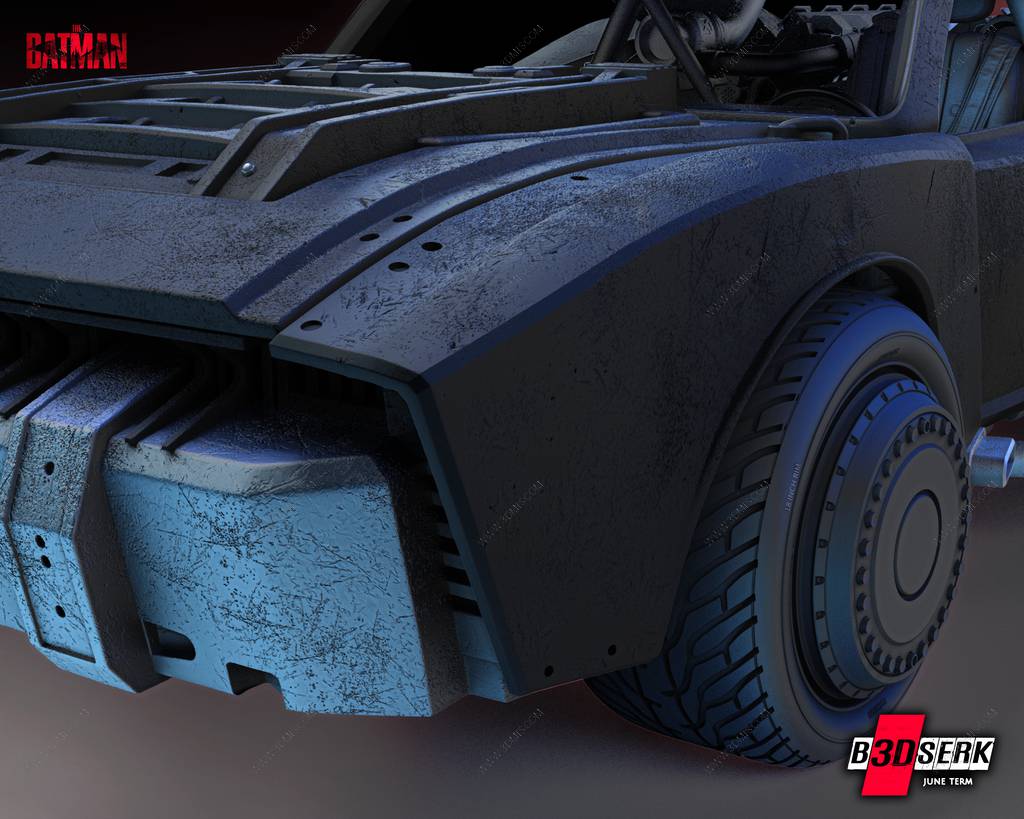 P站图纸印象馆 B3DSERK DC漫画 蝙蝠车 B3DSERK DC漫画 蝙蝠车