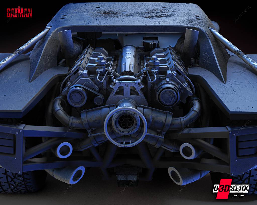 P站图纸印象馆 B3DSERK DC漫画 蝙蝠车 B3DSERK DC漫画 蝙蝠车