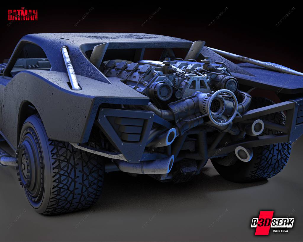 P站图纸印象馆 B3DSERK DC漫画 蝙蝠车 B3DSERK DC漫画 蝙蝠车