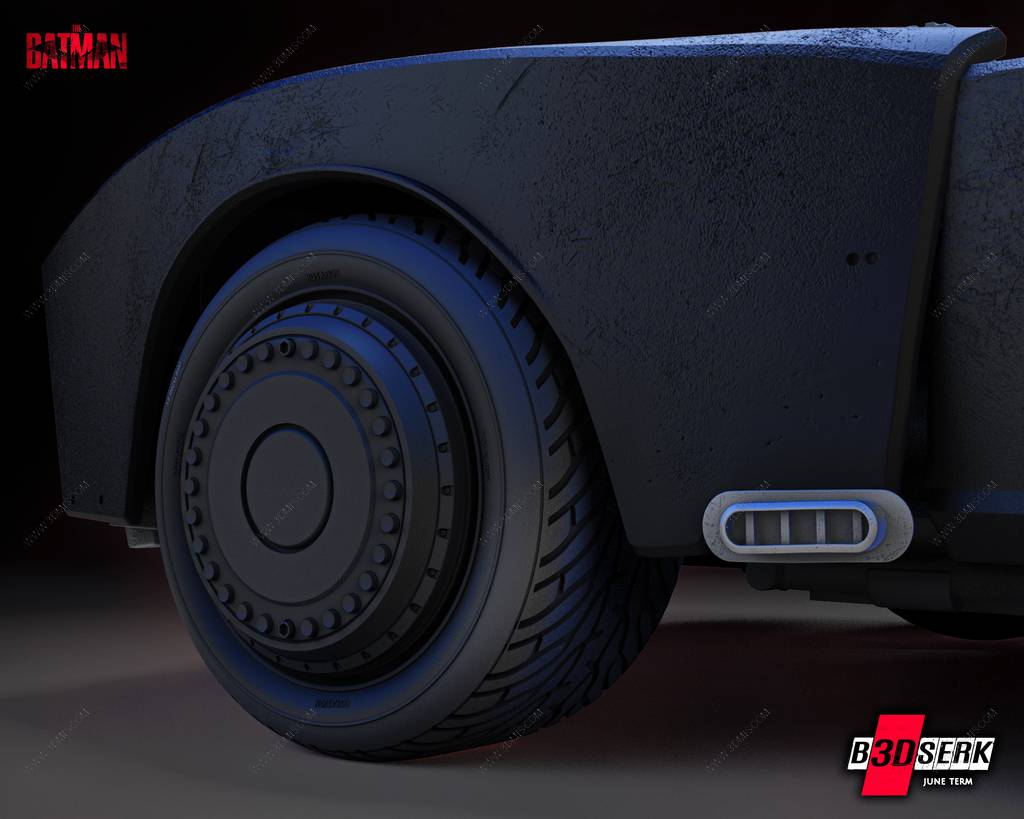 P站图纸印象馆 B3DSERK DC漫画 蝙蝠车 B3DSERK DC漫画 蝙蝠车