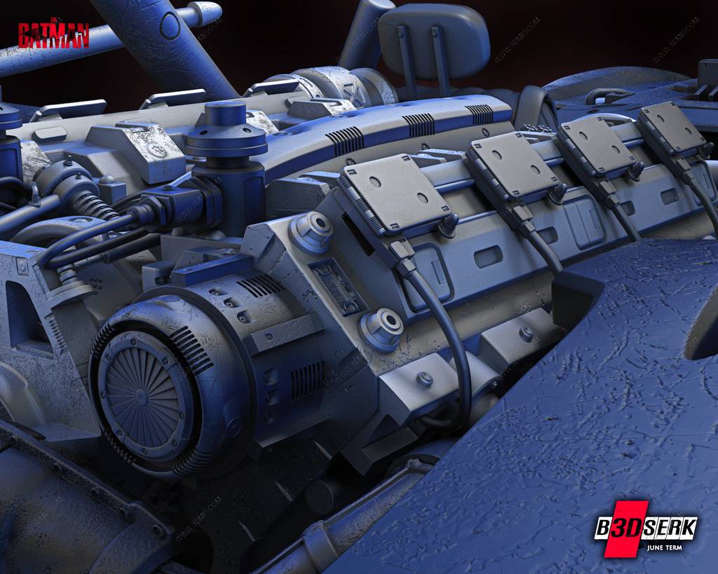 P站图纸印象馆 B3DSERK DC漫画 蝙蝠车 B3DSERK DC漫画 蝙蝠车