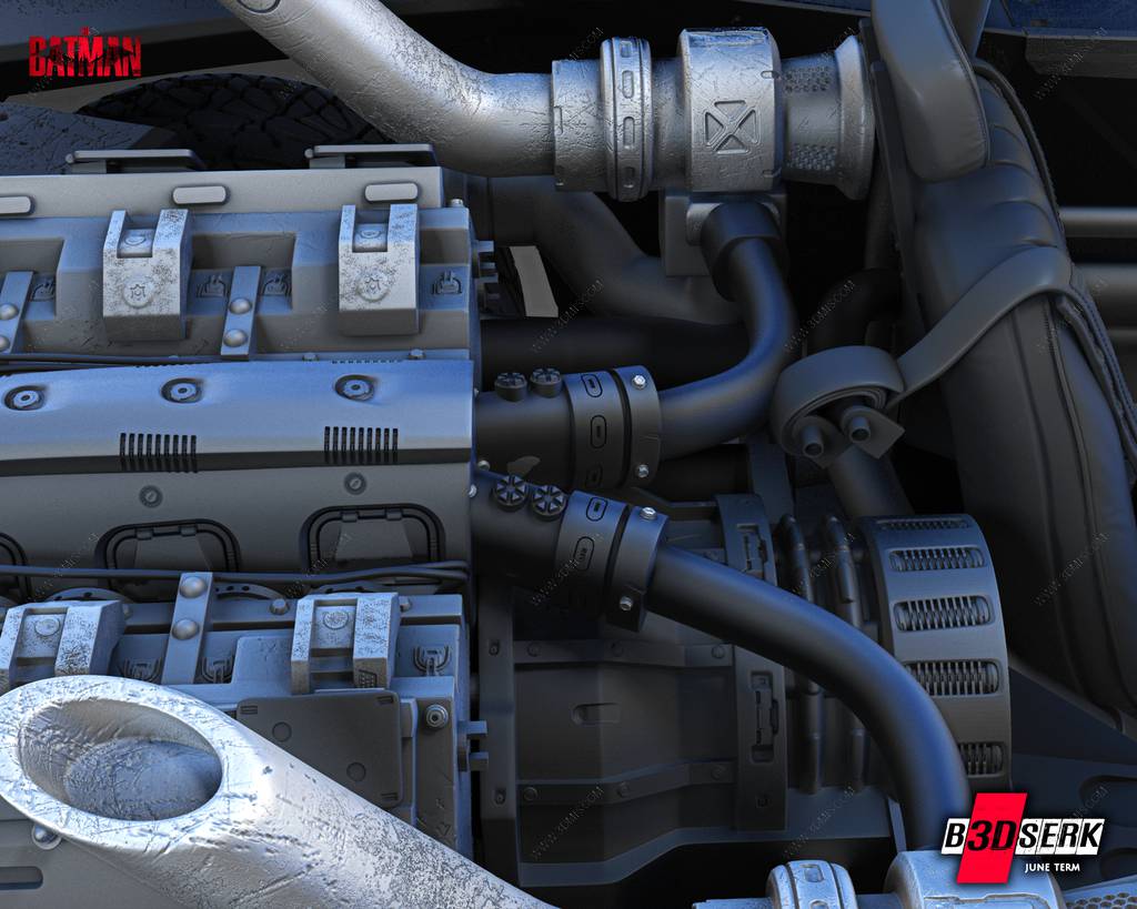 P站图纸印象馆 B3DSERK DC漫画 蝙蝠车 B3DSERK DC漫画 蝙蝠车