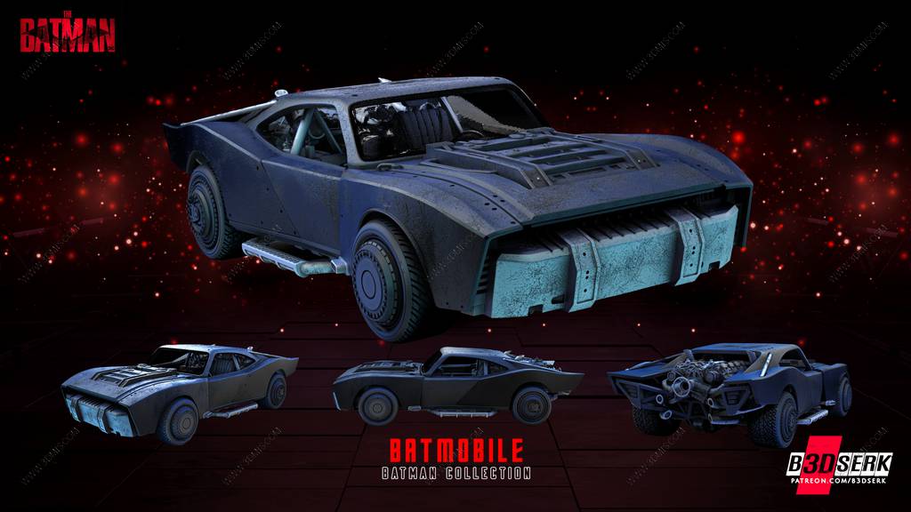 P站图纸印象馆 B3DSERK DC漫画 蝙蝠车 B3DSERK DC漫画 蝙蝠车