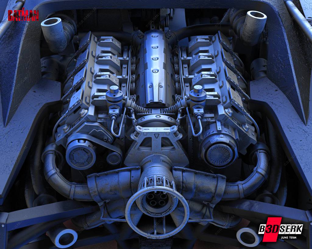 P站图纸印象馆 B3DSERK DC漫画 蝙蝠车 B3DSERK DC漫画 蝙蝠车