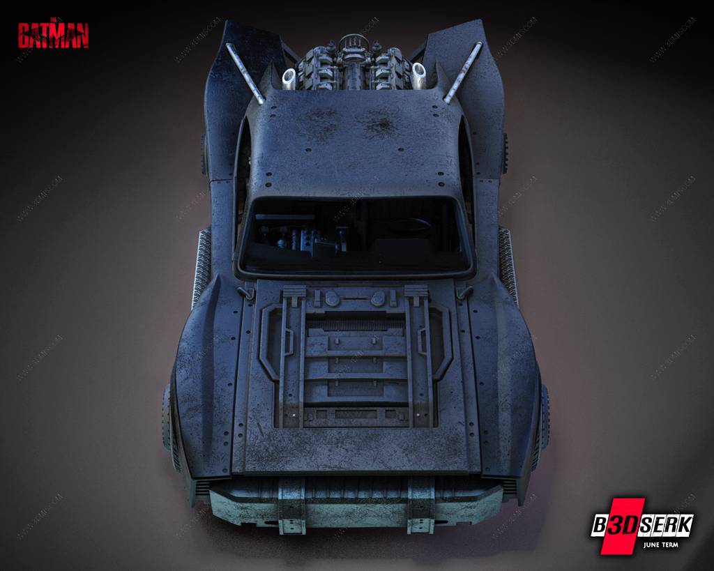 P站图纸印象馆 B3DSERK DC漫画 蝙蝠车 B3DSERK DC漫画 蝙蝠车