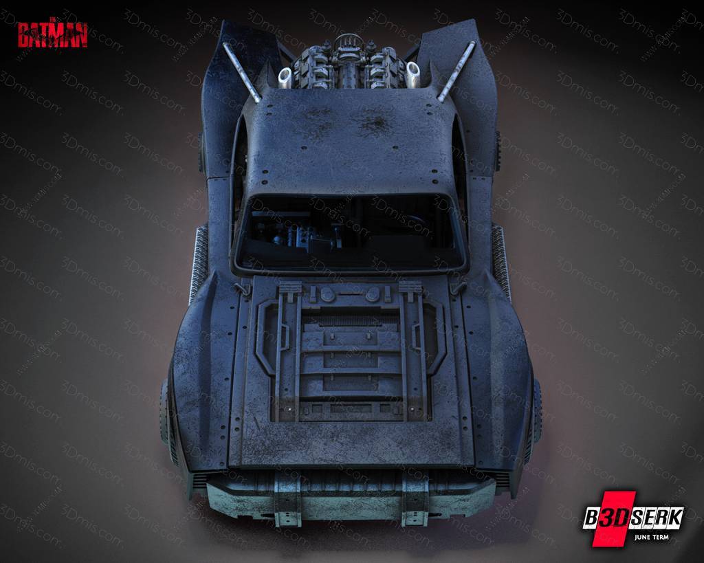 P站图纸印象馆 B3DSERK DC漫画 蝙蝠车 B3DSERK DC漫画 蝙蝠车