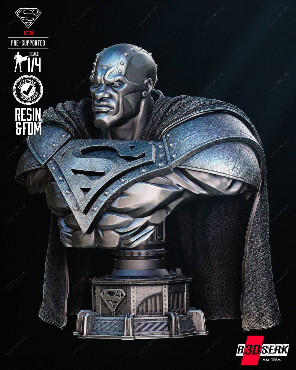 P站图纸印象馆 B3DSERK DC漫画 钢人 B3DSERK DC漫画 钢人