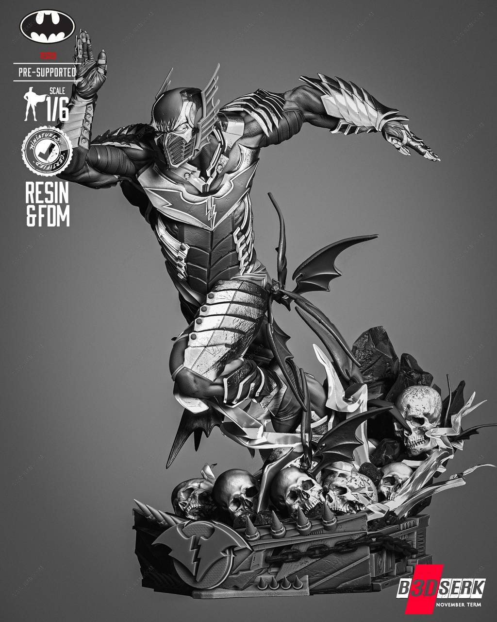 P站图纸印象馆 B3DSERK DC漫画 红色死神 B3DSERK DC漫画 红色死神