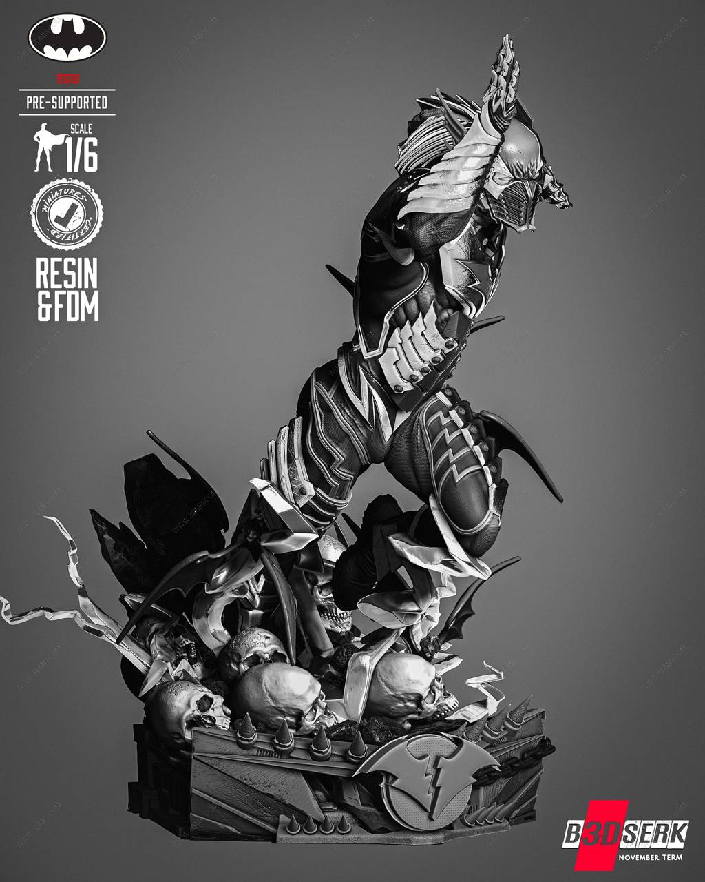 P站图纸印象馆 B3DSERK DC漫画 红色死神 B3DSERK DC漫画 红色死神