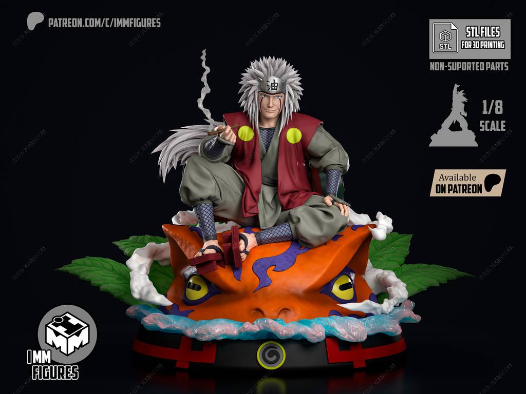 P站图纸印象馆 火影忍者 自来也 火影忍者 自来也