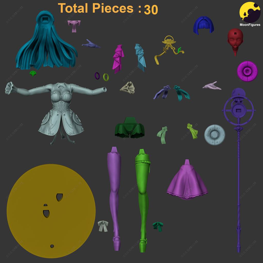 P站图纸印象馆 Moon Figures 绝区零 耀嘉音 Moon Figures 绝区零 耀嘉音