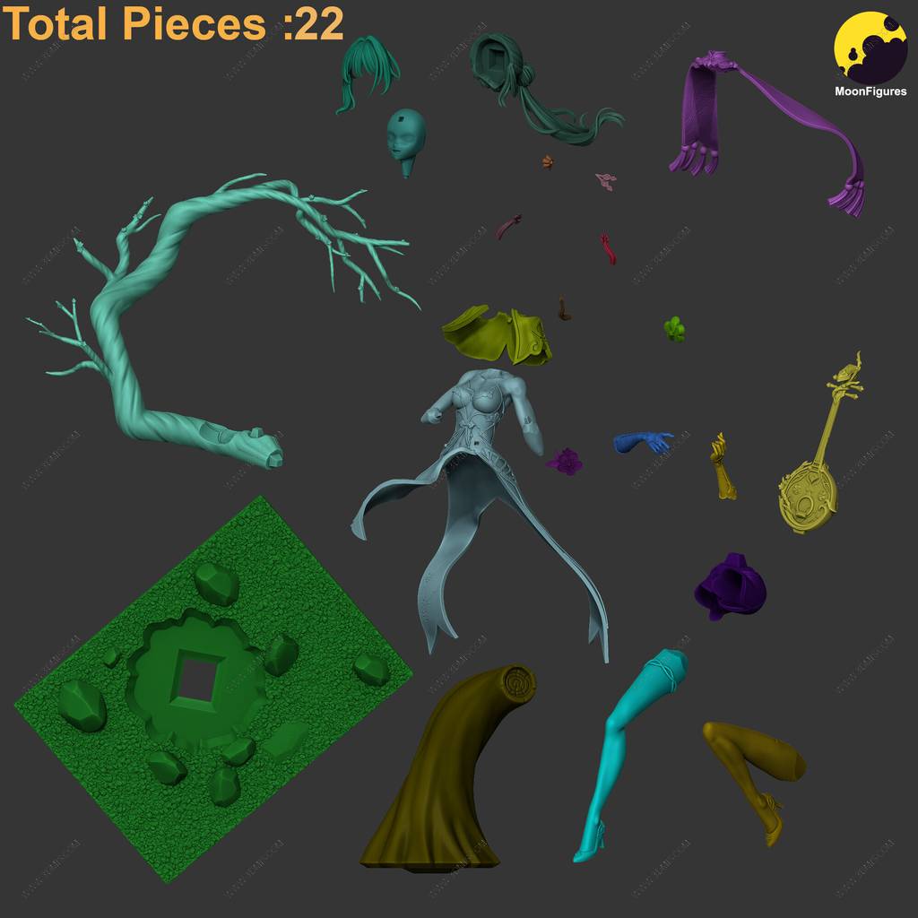 P站图纸印象馆 Moon Figures 崩坏:星穹铁道 阮·梅 Moon Figures 崩坏:星穹铁道 阮·梅