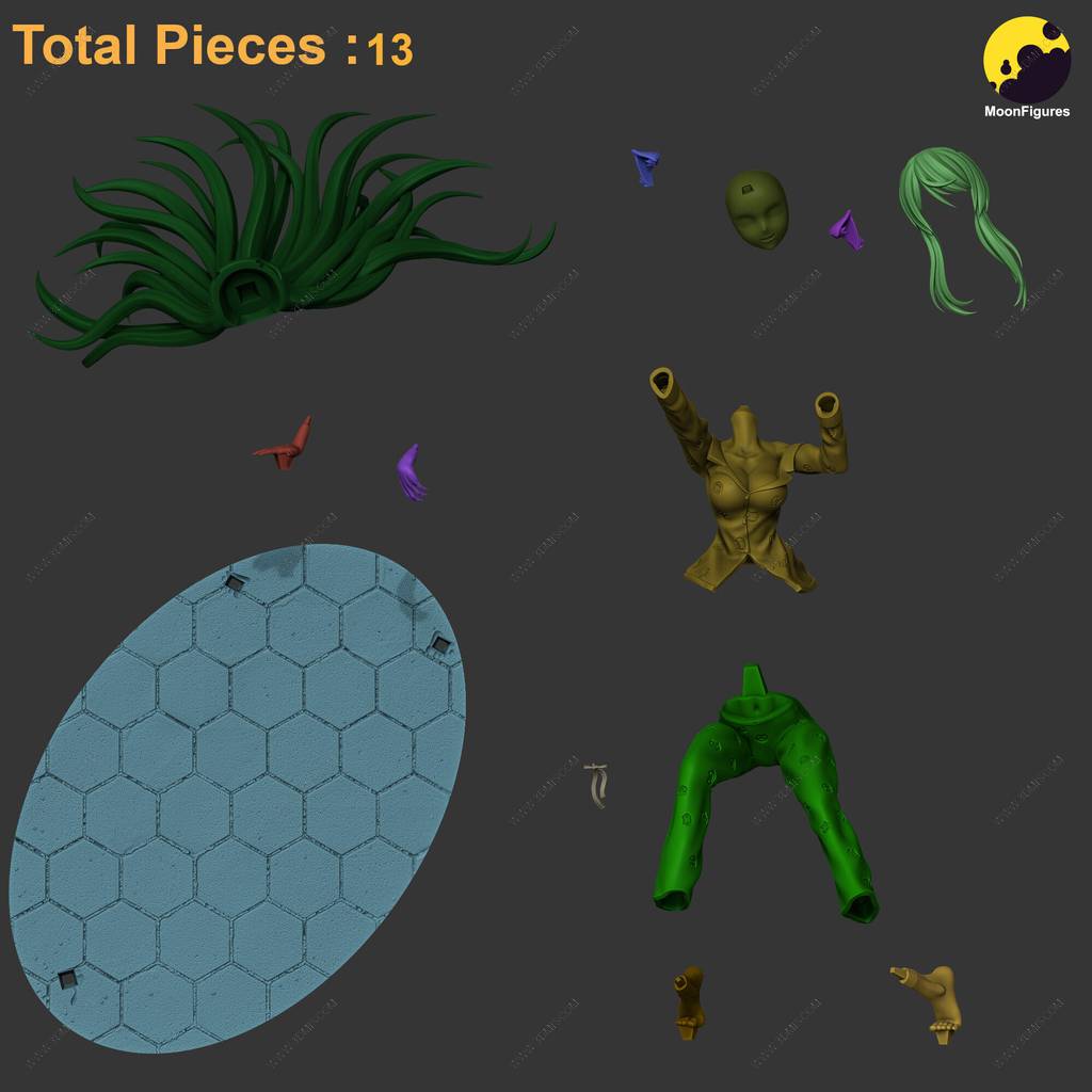 P站图纸印象馆 Moon Figures 猫物语 羽川翼 Moon Figures 猫物语 羽川翼