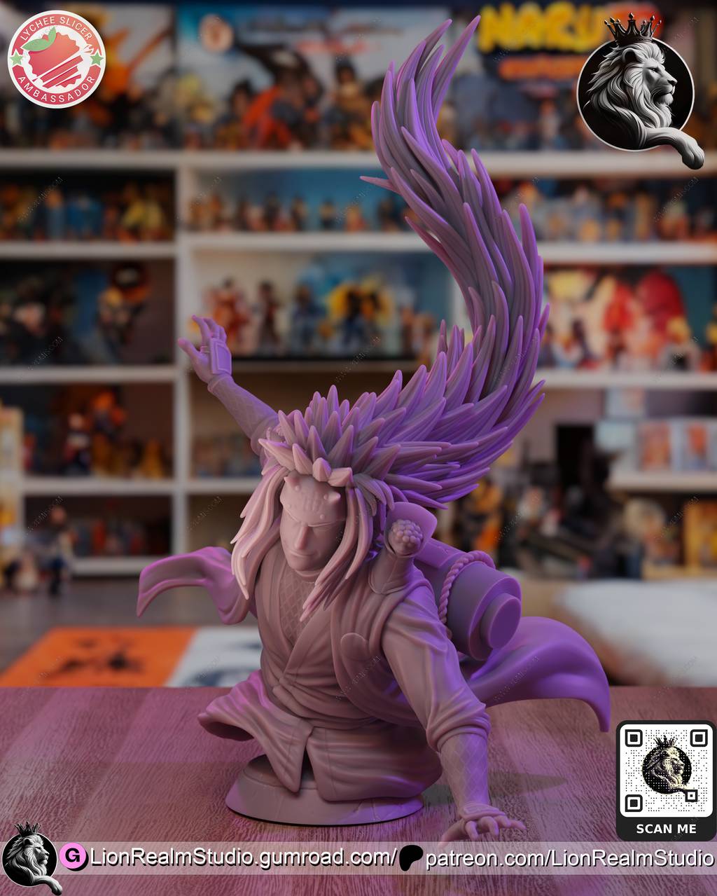 P站图纸印象馆 LionRealm 火影忍者 自来也 LionRealm 火影忍者 自来也