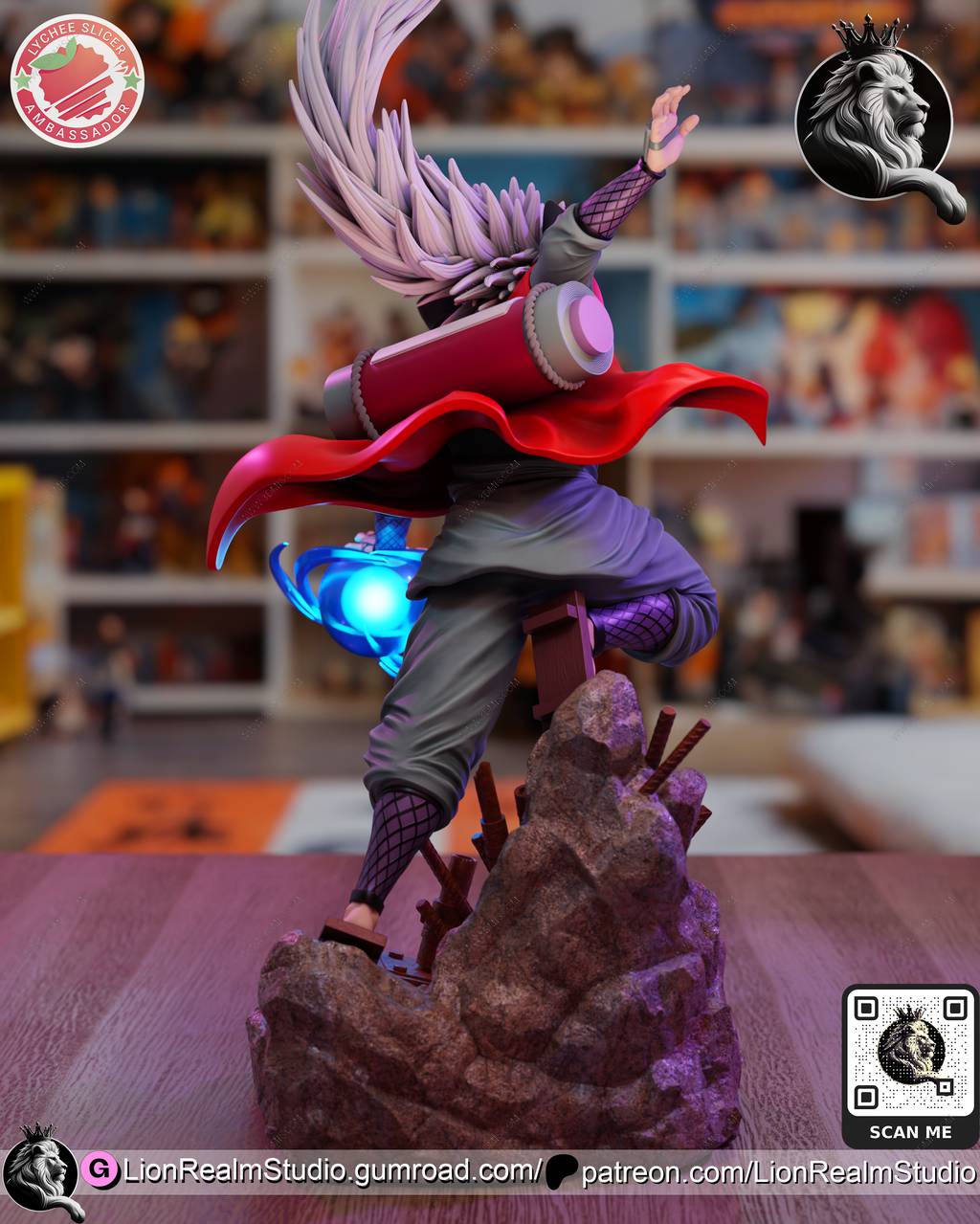 P站图纸印象馆 LionRealm 火影忍者 自来也 LionRealm 火影忍者 自来也