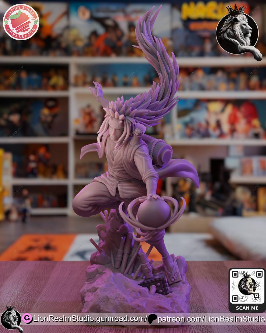 P站图纸印象馆 LionRealm 火影忍者 自来也 LionRealm 火影忍者 自来也