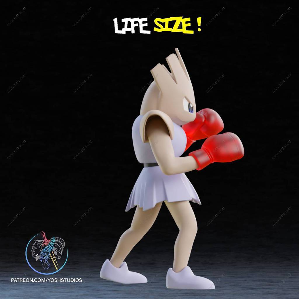 P站图纸印象馆 口袋妖怪 快拳郎 口袋妖怪 快拳郎