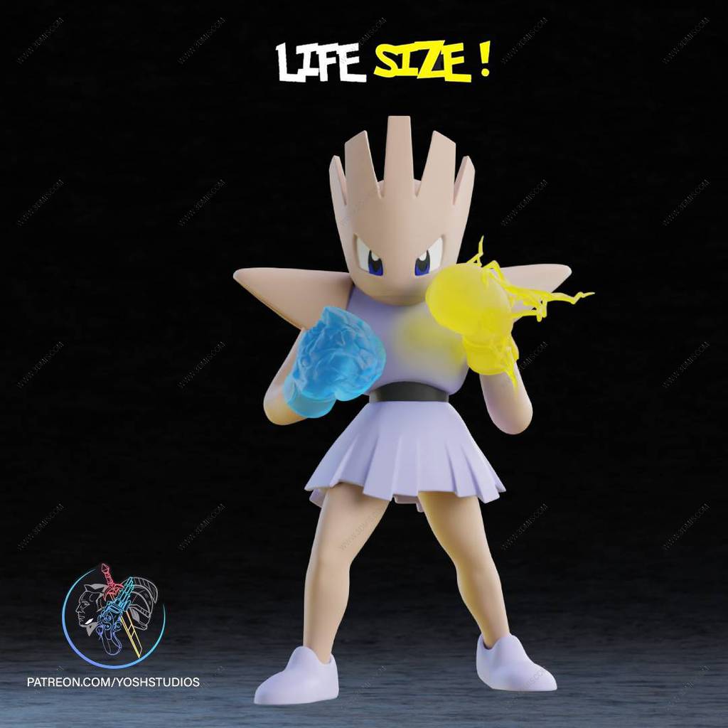 P站图纸印象馆 口袋妖怪 快拳郎 口袋妖怪 快拳郎