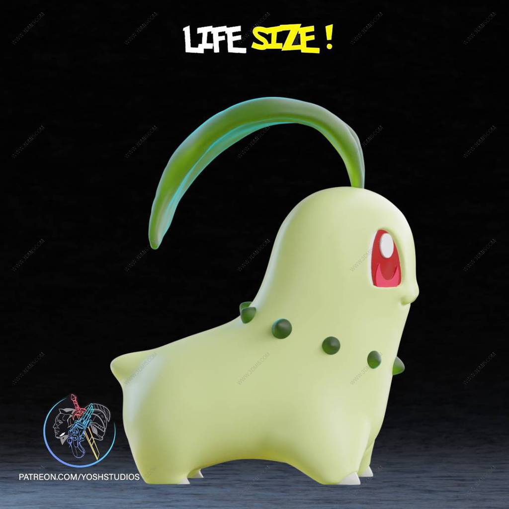 P站图纸印象馆 口袋妖怪 菊草叶 口袋妖怪 菊草叶