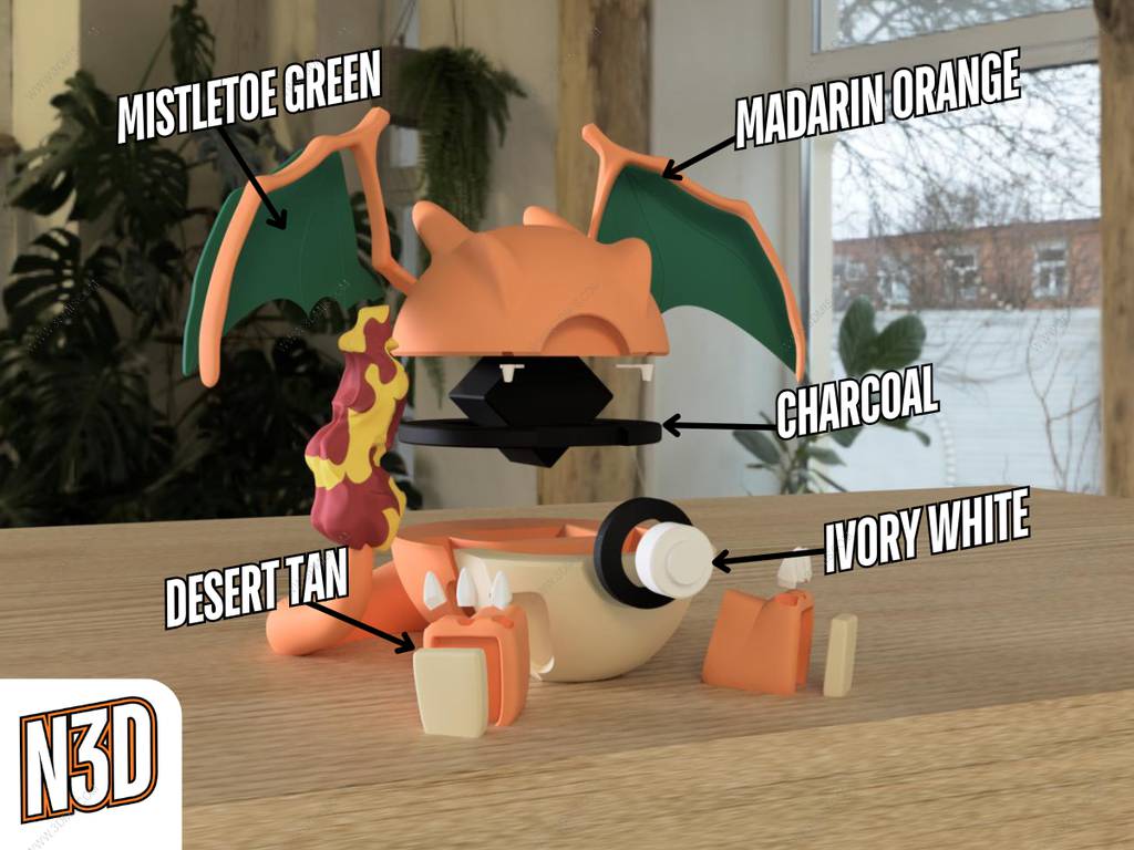 P站图纸印象馆 精灵宝可梦 喷火龙 精灵宝可梦 喷火龙