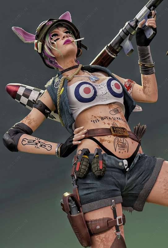 P站图纸印象馆 坦克女郎 坦克女郎