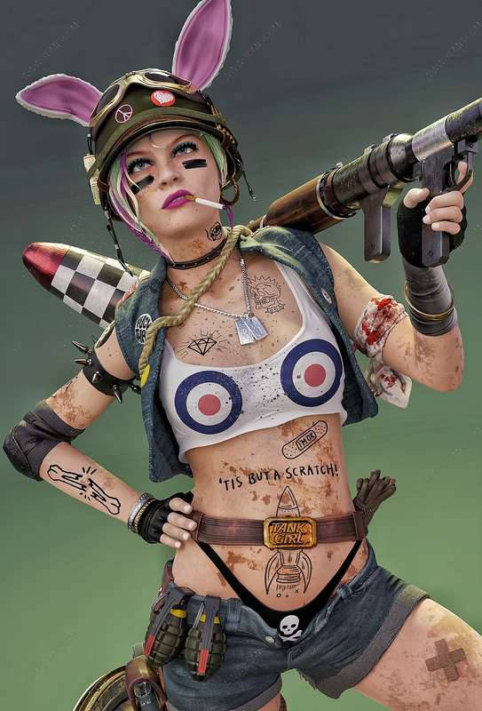 P站图纸印象馆 坦克女郎 坦克女郎