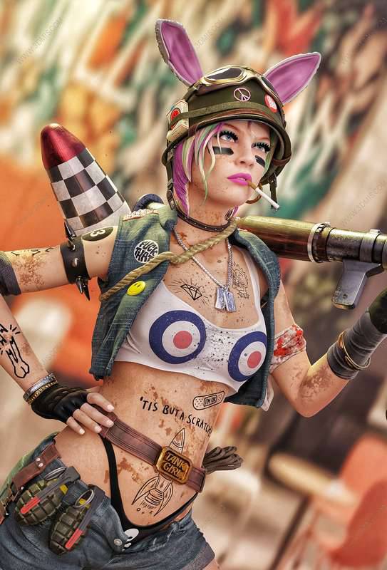 P站图纸印象馆 坦克女郎 坦克女郎