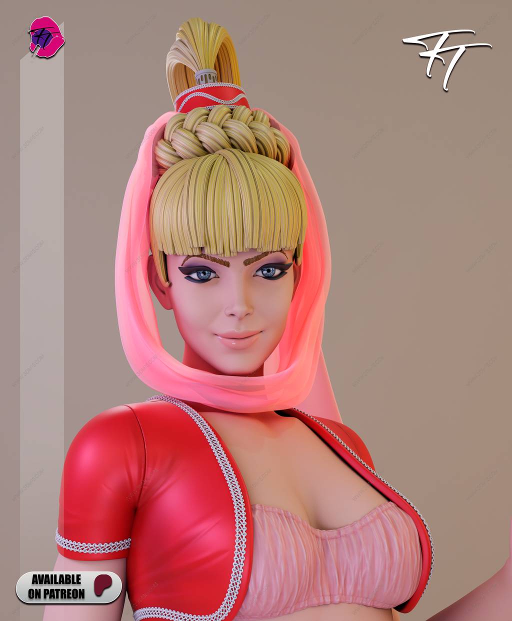 P站图纸印象馆 TT 太空仙女恋 珍妮 TT 太空仙女恋 珍妮