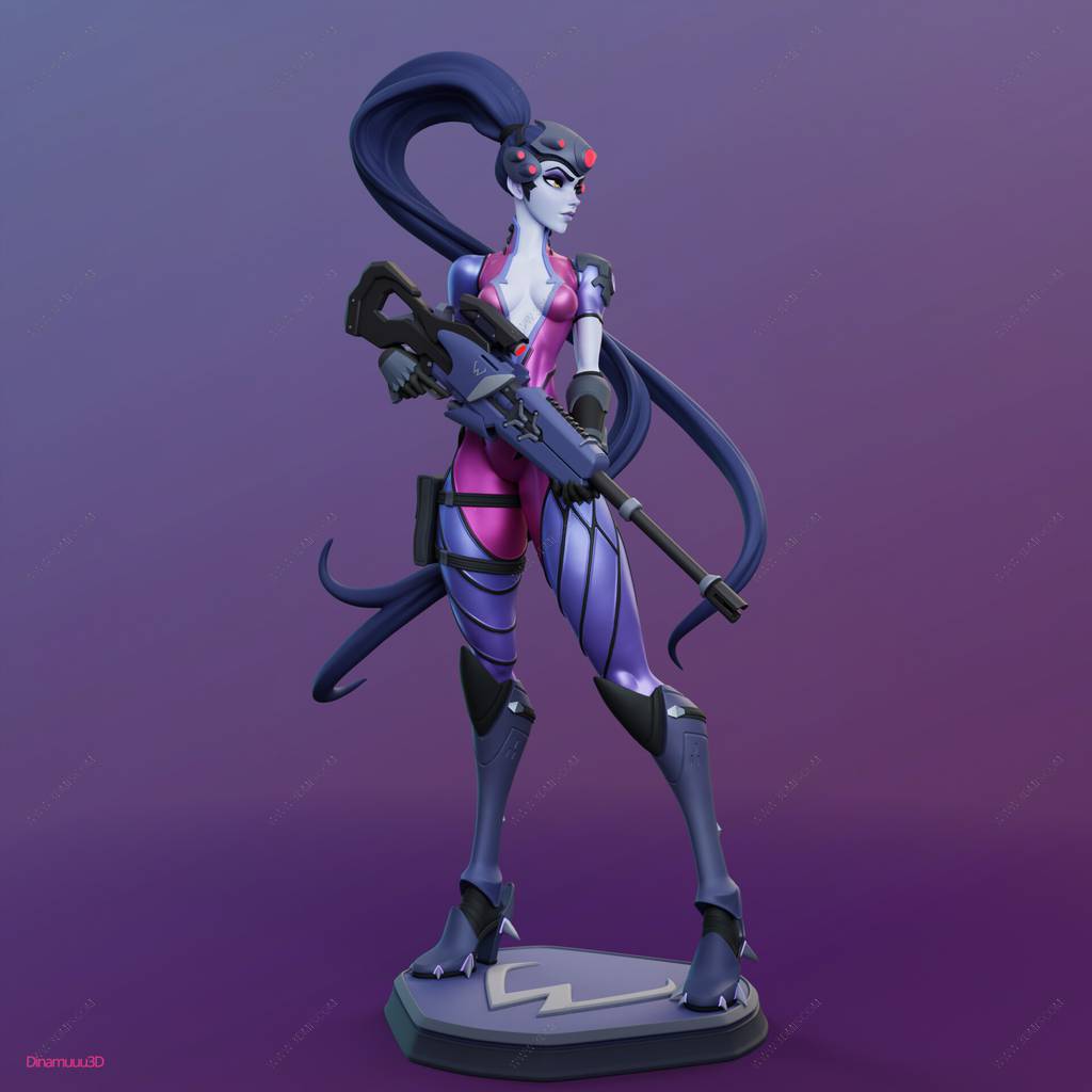 P站图纸印象馆 Dinamuuu 3D 守望先锋 黑百合 Dinamuuu 3D 守望先锋 黑百合