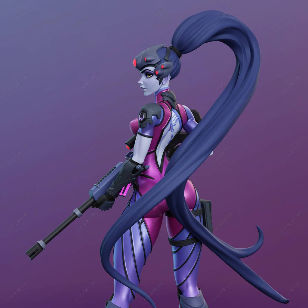 P站图纸印象馆 Dinamuuu 3D 守望先锋 黑百合 Dinamuuu 3D 守望先锋 黑百合