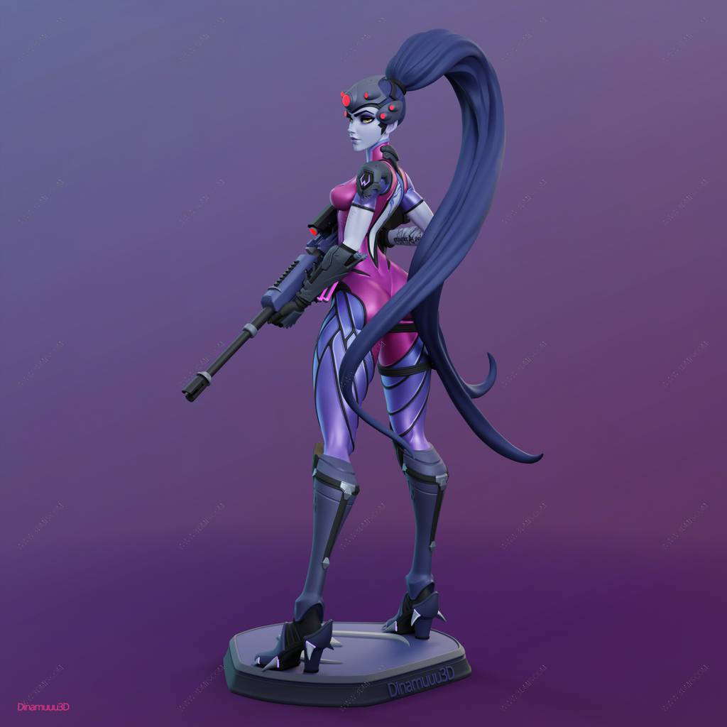 P站图纸印象馆 Dinamuuu 3D 守望先锋 黑百合 Dinamuuu 3D 守望先锋 黑百合