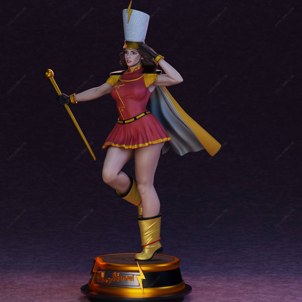 P站图纸印象馆 BrunoArt3D DC漫画 女沙赞 BrunoArt3D DC漫画 女沙赞