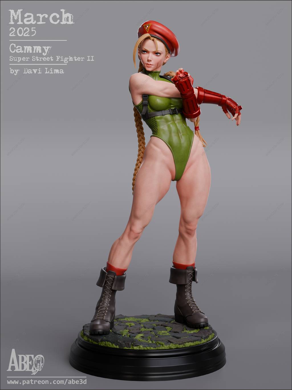 P站图纸印象馆 ABE3D 街头霸王 嘉米·怀特 ABE3D 街头霸王 嘉米·怀特