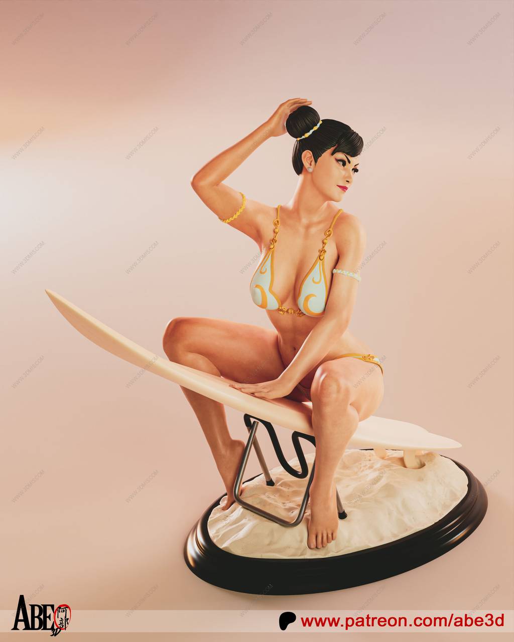 P站图纸印象馆 ABE3D 街头霸王 春丽 ABE3D 街头霸王 春丽