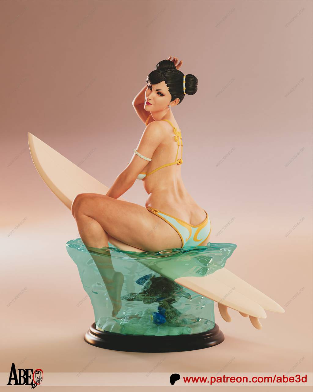 P站图纸印象馆 ABE3D 街头霸王 春丽 ABE3D 街头霸王 春丽