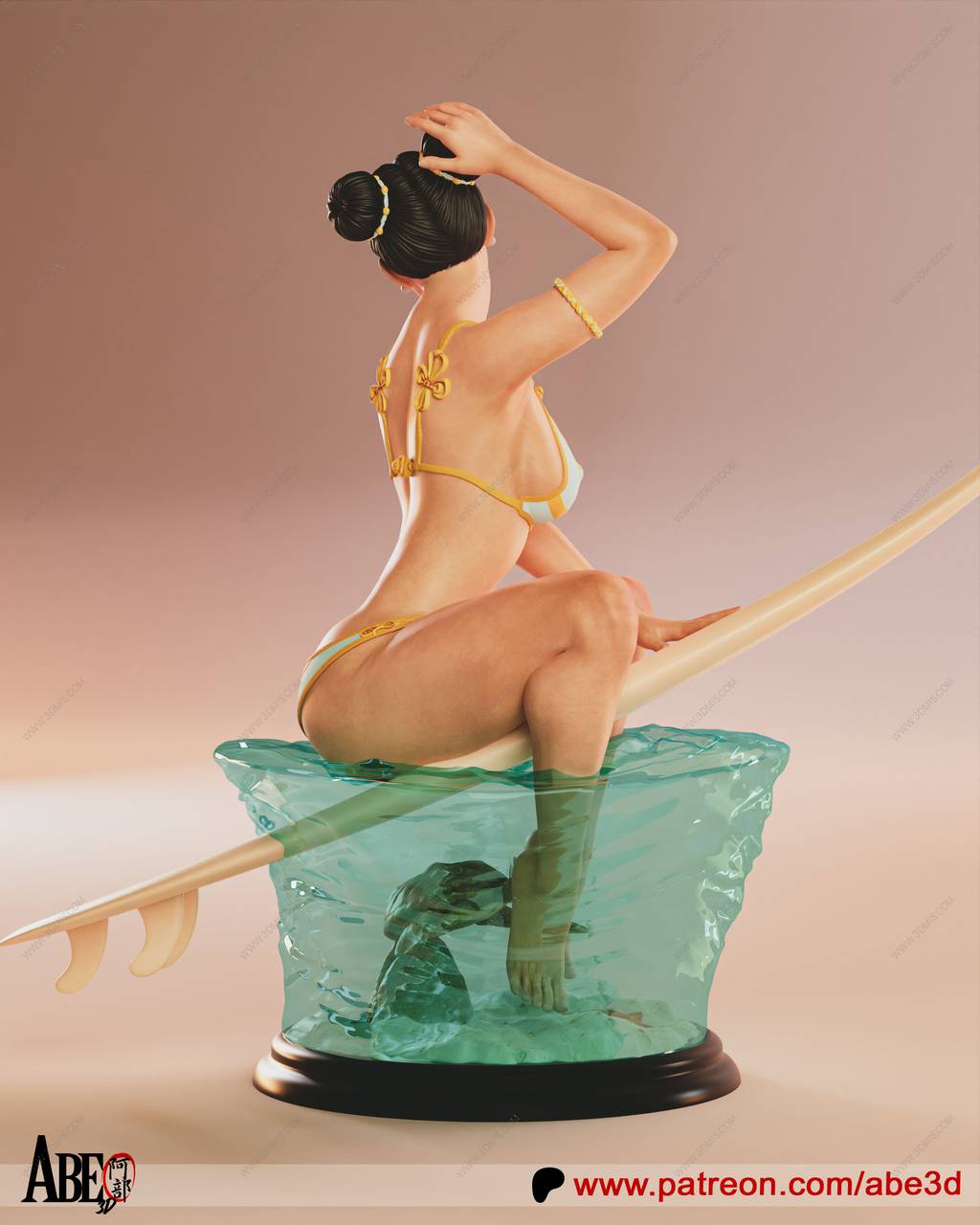 P站图纸印象馆 ABE3D 街头霸王 春丽 ABE3D 街头霸王 春丽