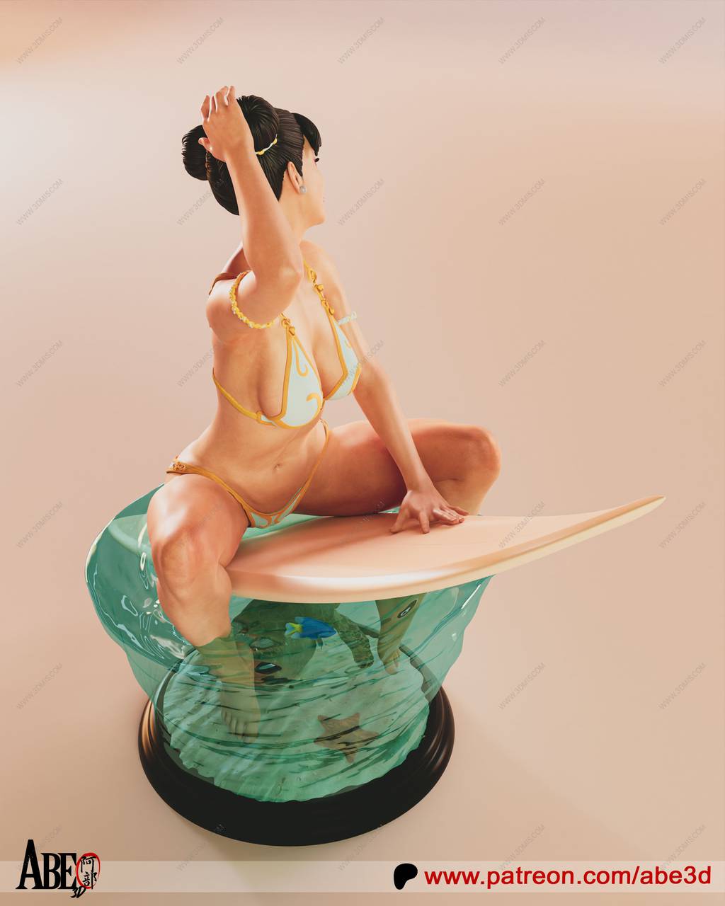 P站图纸印象馆 ABE3D 街头霸王 春丽 ABE3D 街头霸王 春丽