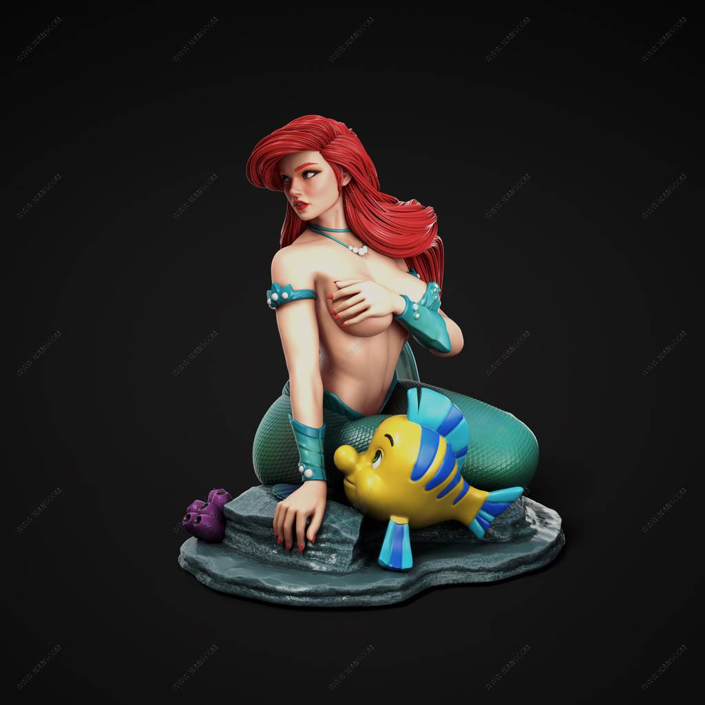 P站图纸印象馆 ABE3D 小美人鱼 爱丽儿 ABE3D 小美人鱼 爱丽儿