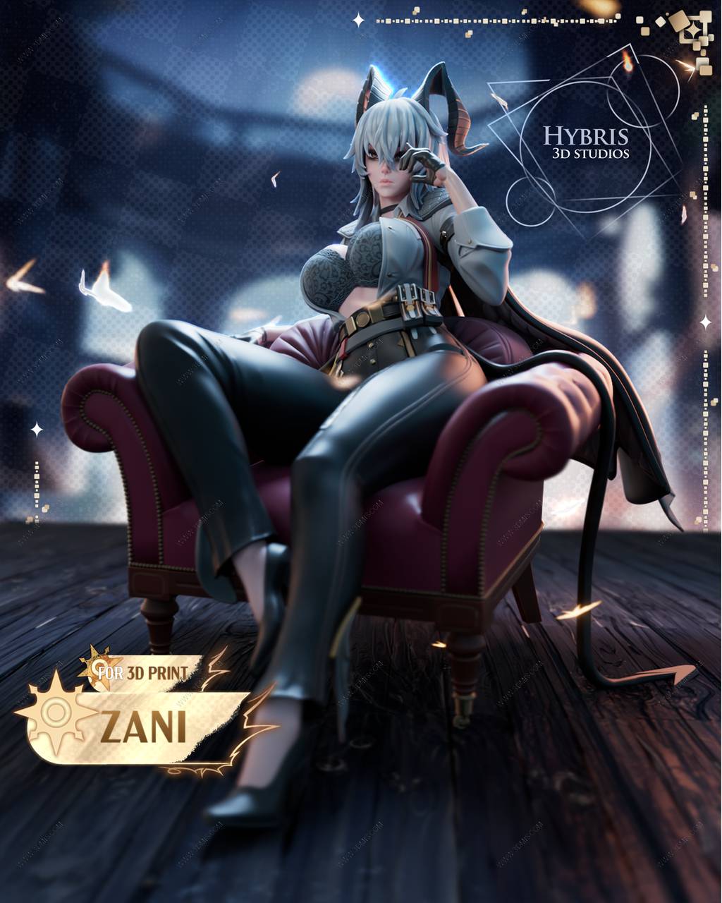 P站图纸印象馆 Hybris 鸣潮 赞妮 Hybris 鸣潮 赞妮