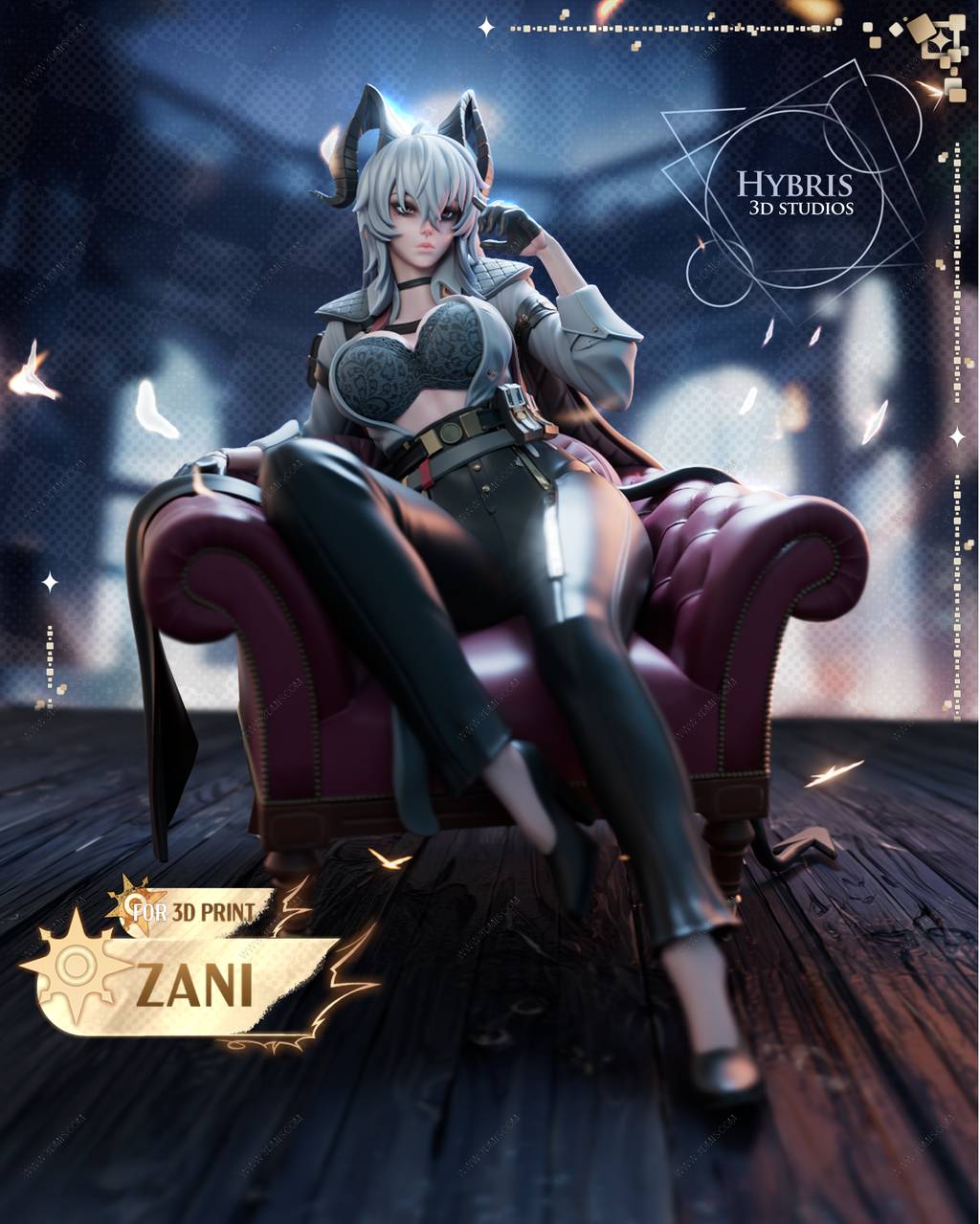 P站图纸印象馆 Hybris 鸣潮 赞妮 Hybris 鸣潮 赞妮