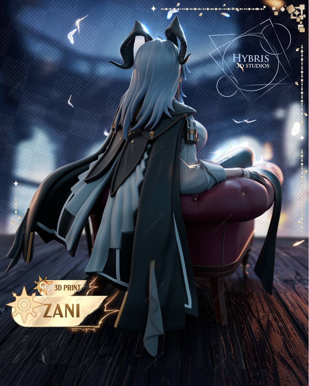 P站图纸印象馆 Hybris 鸣潮 赞妮 Hybris 鸣潮 赞妮