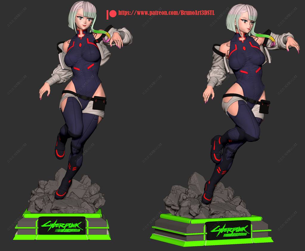 P站图纸印象馆 BrunoArt3D 赛博朋克边缘行者 露西 BrunoArt3D 赛博朋克边缘行者 露西