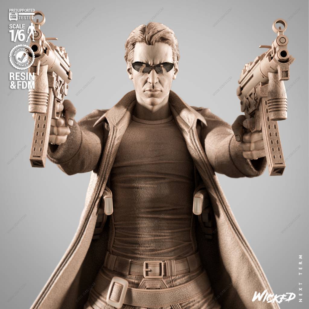 P站图纸印象馆 3DWicked 骇客帝国 尼奥 3DWicked 骇客帝国 尼奥