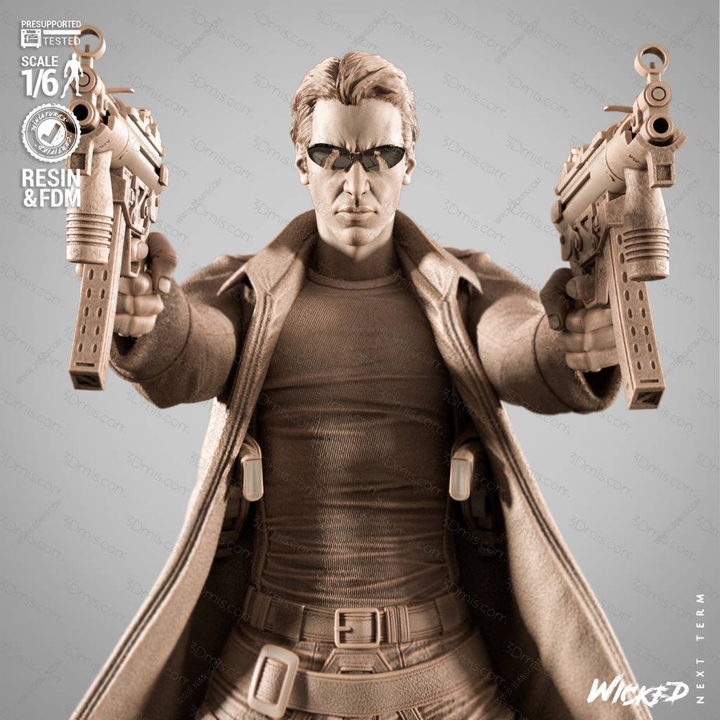 P站图纸印象馆 3DWicked 骇客帝国 尼奥 3DWicked 骇客帝国 尼奥