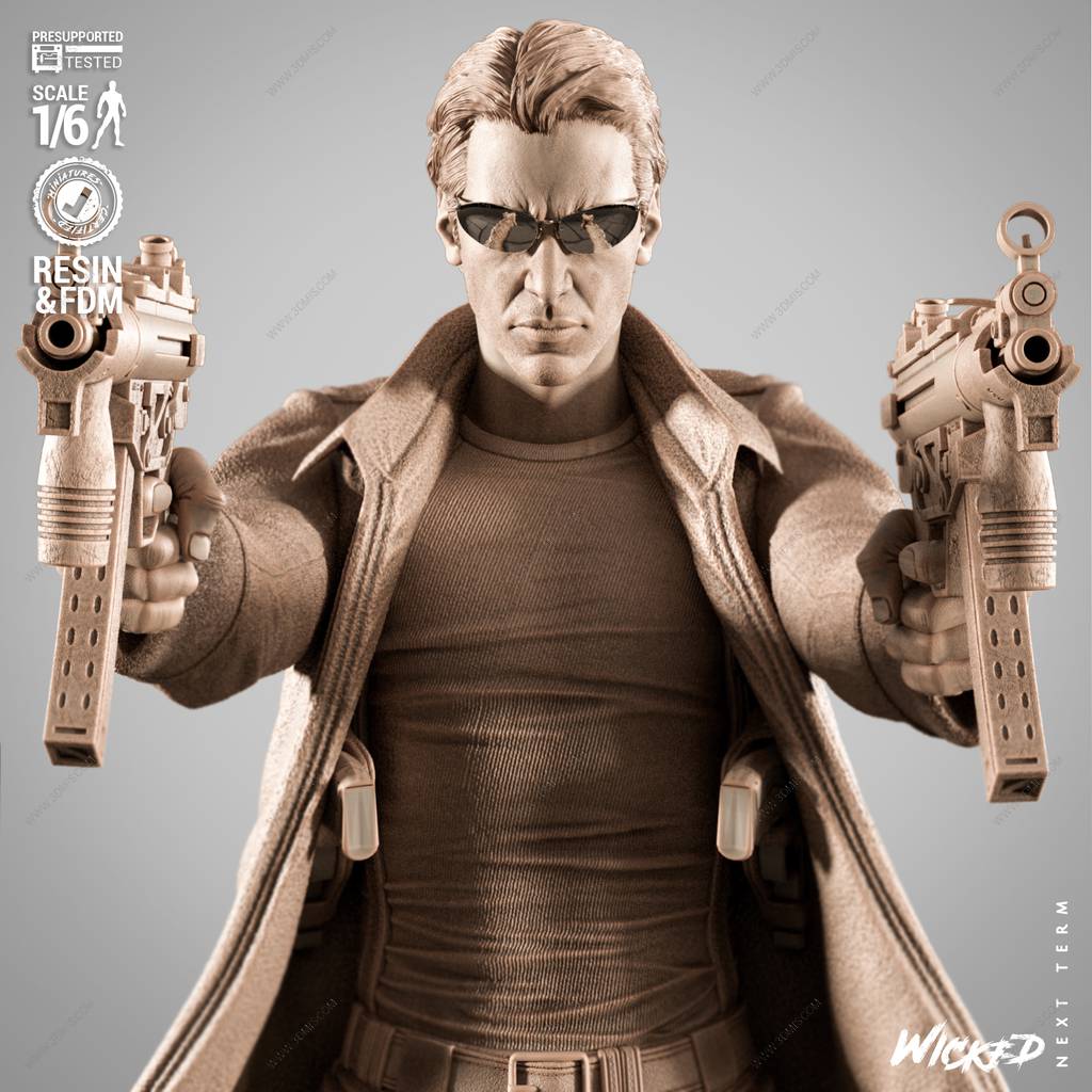 P站图纸印象馆 3DWicked 骇客帝国 尼奥 3DWicked 骇客帝国 尼奥