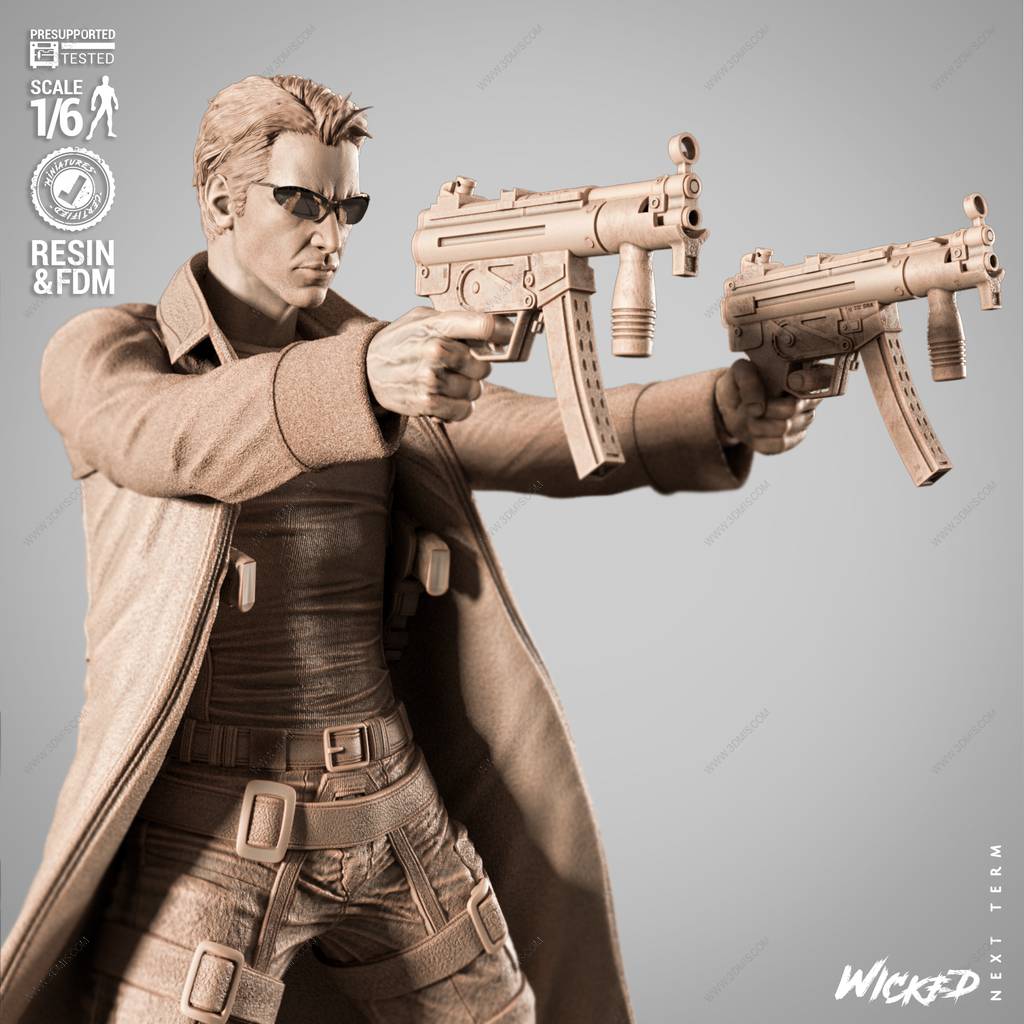 P站图纸印象馆 3DWicked 骇客帝国 尼奥 3DWicked 骇客帝国 尼奥