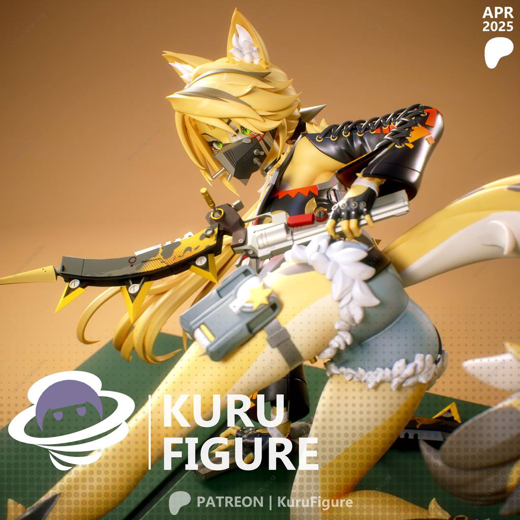 P站图纸印象馆 Kuru Figure 绝区零 波可娜·费雷尼 Kuru Figure 绝区零 波可娜·费雷尼