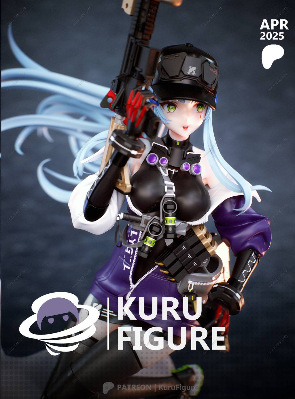 P站图纸印象馆 Kuru Figure 少女前线 可露凯 Kuru Figure 少女前线 可露凯