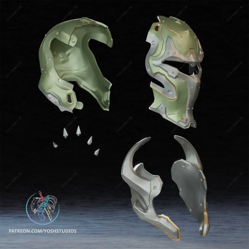 P站图纸印象馆 Yosh 毁灭战士的面具 Yosh 毁灭战士的面具