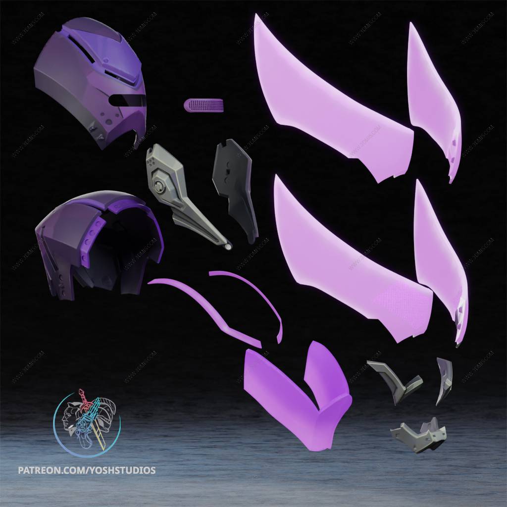 P站图纸印象馆 Yosh 漫威 鹰眼头盔 Yosh 漫威 鹰眼头盔